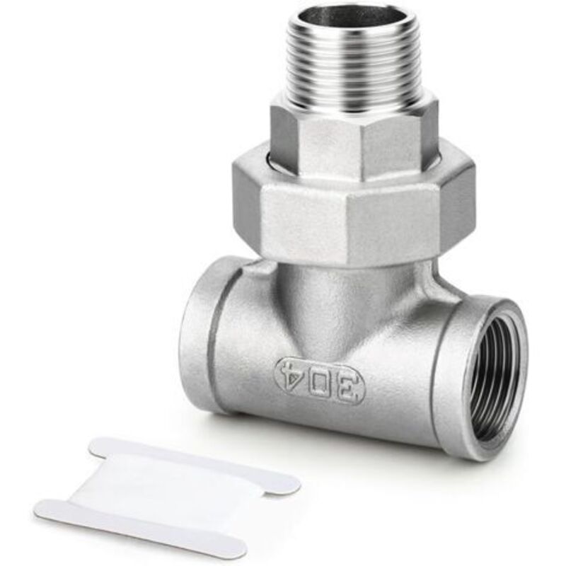 1 Stück 3-wege-armatur Mit Mutter, 3/8 Zoll Innengewinde X 3/8 Zoll Außengewinde X 3/8 Zoll Geteilter Konus, Edelstahl 304 Für Wasser- Und Luftleitungen, Industrie