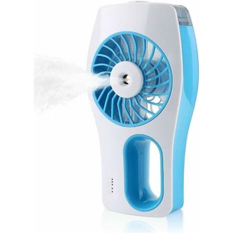 Tragbarer Ventilator, Brumisateur, Usb-brummenventilator, 3 Vitessen, Tragbarer Mini-büroventilator, Batterie 2200 Mah, Personalbefeuchter, Leiser Ventilator