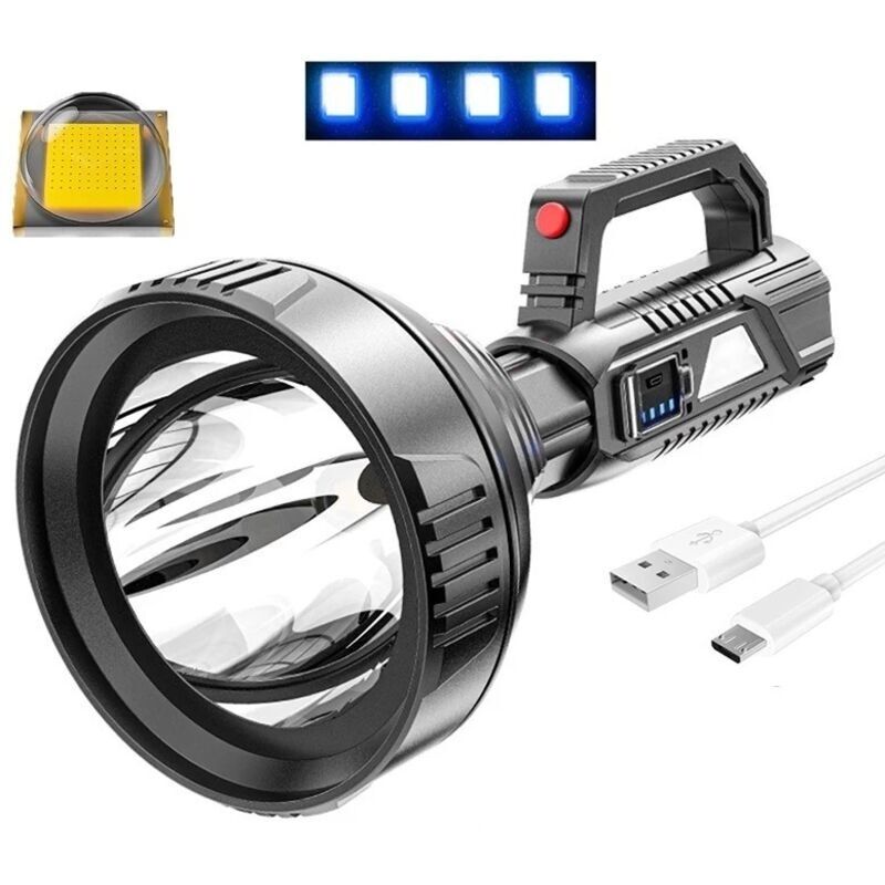 Led-taschenlampe, Tragbarer, Schneller Usb-rechercheprojektor Mit Intelligentem Elektrischem Anschluss