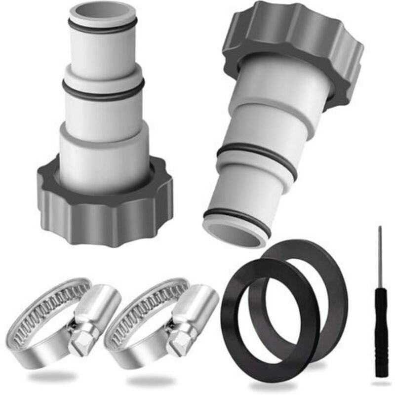 Schwimmbad-schlauchadapter 32 38,2 Stück Schwimmbad-adapter 32 38,schwimmbad-adapter 38mm,schwimmbad-schlauchanschluss,schwimmbadpumpen-schlauchadapter.