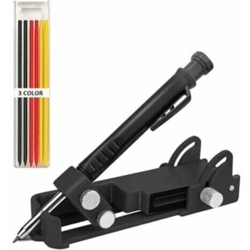 Multifunktionales Diy-markierungswerkzeug: Markierungs- Und Planungswerkzeug Mit Tieflochstift, Multifunktionaler Bleistift Für Die Holzbearbeitung (6er-pack)