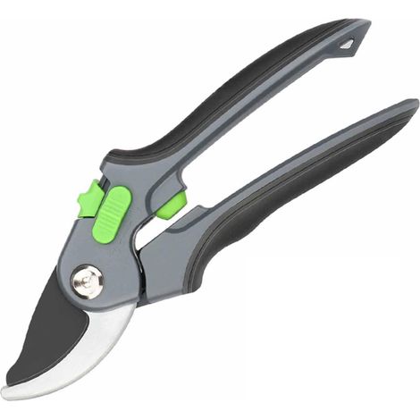 Gartenschere Mit Einer Breite Von 20 Cm, Geeignet Für Den Gebrauch Mit Wenig Kraftaufwand, Mit Leichtem Schnitt Und Ergonomischem Griff.