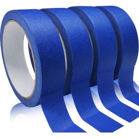 4 Rollen Premium-malerband, Blaues Klebeband, Abdeckband, Mehrzweck-malerband, Malen, Maler, Basteln Und Basteln