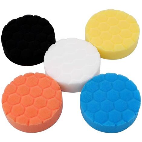 5er-pack 125 Mm Polierpad, 125 Mm Polierschwamm, Klettverschluss, 125 Mm Polierscheibe, Polierschwamm, Polierspitze Für Exzenterschleifer, Polierscheiben