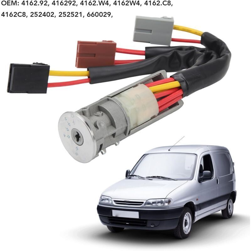 Zündungslenkzylinderschloss – Hochfestes Metall – Ersatz Für Citroen Ax Berlingo Evasion Jumpy Saxo Xantia Xsara