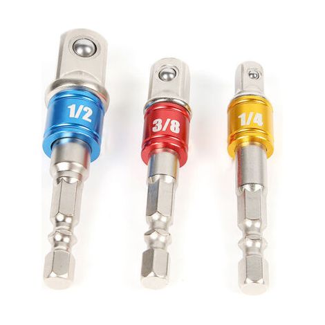3er-pack Bunte Sicherheits-kugelverbinder, Universal-hülsenverbinder, Ad-verbinder, Mit Stahlkugeln (1/2, 1/4, 3/8)
