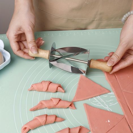 1 Werkzeug Für Croissants – Découpeur Roulant En Acier Inoxydable Pour Pâte À Croissants – Ustensile De Pâtisserie