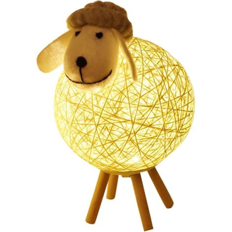 Lammförmiges Nachtlicht, Süße Nachttischlampe, Nachttischlampe, Originelle Led-lampe