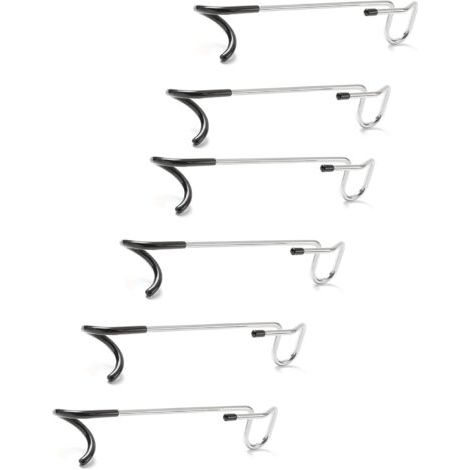 6er-pack Rutschfeste Haken Für Garagenregale, Campinglaternen, Vogelhäuschen Und Regalpfosten, 250 Mm