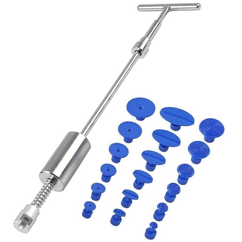 Extracteur De Débosselage Sans Peinture Kit De Voiture Outil De Débosselage T Marteau A + Extracteur De Colle