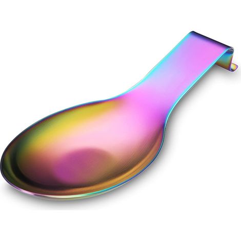 Repose-cuillère Arc-en-ciel-matte, Unterstützung Aus Rostfreiem Stahl Für Die Küche, Porte-utensilien Louches/pinces.