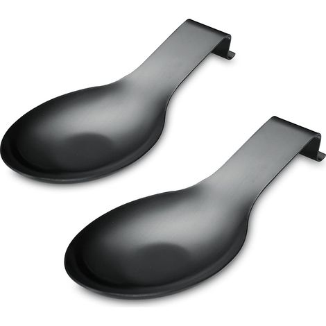 Repose-cuillère Noir Mat, Unterstützung Aus Rostfreiem Stahl Für Die Küche, Porte-utensilien Louches/pinces/spatels.