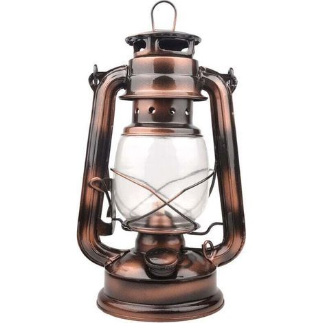 Led-campinglaterne – Retro-design – Variable Intensität – Funktion Mit 4 Aa-stäben – 24,5 Cm – Weißes Licht, Ein Stück,