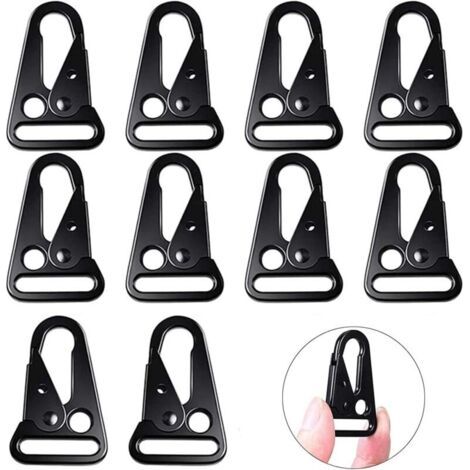 Packung Mit 10 Taktischen Aufhängegurten Mit Karabinern, Format 32 × 51 Mm