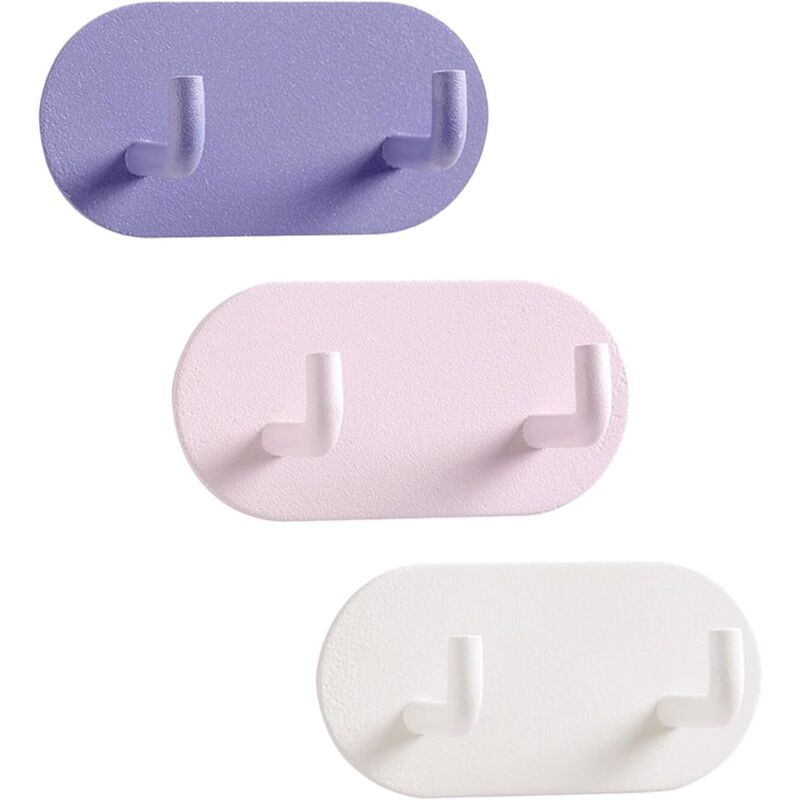 Crochet Adhesif Mural, 3 Stück Porte Serviette Salle De Bain Accroche Serviette Métal Crochet Salle De Bain Sans Percage Pour Chambre Cuisine