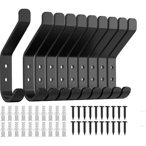 Lot Von 10 Gehäkelten Muraux À Visser Pour Panneaux Acoustiques, Panneaux Muraux, Chambre À Coucher, Salon, Salle De Bain, Métal 10 Cm