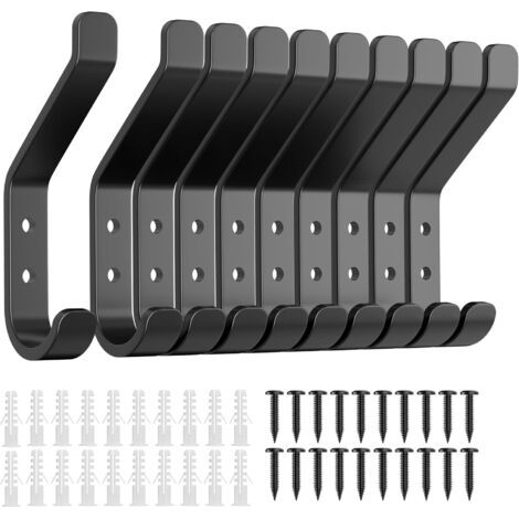 10 Stück Wandhaken Zum Einschrauben Für Akustikplatten, Wandpaneele, Schlafzimmer, Wohnzimmer, Badezimmer, Garderobe, Jacken