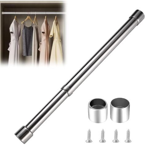 Ausziehbare Kleiderstange, Flexibles Teleskop-garderobenrohr, Ausziehbare Garderobenstange Aus Edelstahl, 34–52 Cm Verstellbare Kleiderstange Aus Edelstahl, Für Wohnzimmer-garderobe