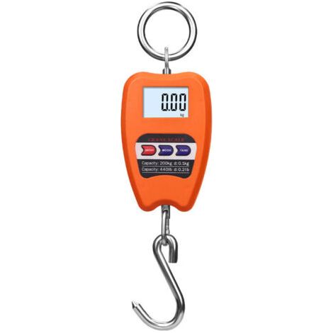 Professionelle Digitalwaage 200 Kg, Dynamometer Mit Aufhängehaken, Ideal Zum Wiegen Von Koffern Und Für Industrielle Anwendungen