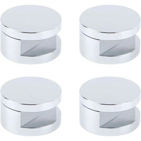 Pinces À Glas En Cuivre Massif Lot De 4, Fixierung Miroir Pour Glas De 5 À 12 Mm, Einfache Installation