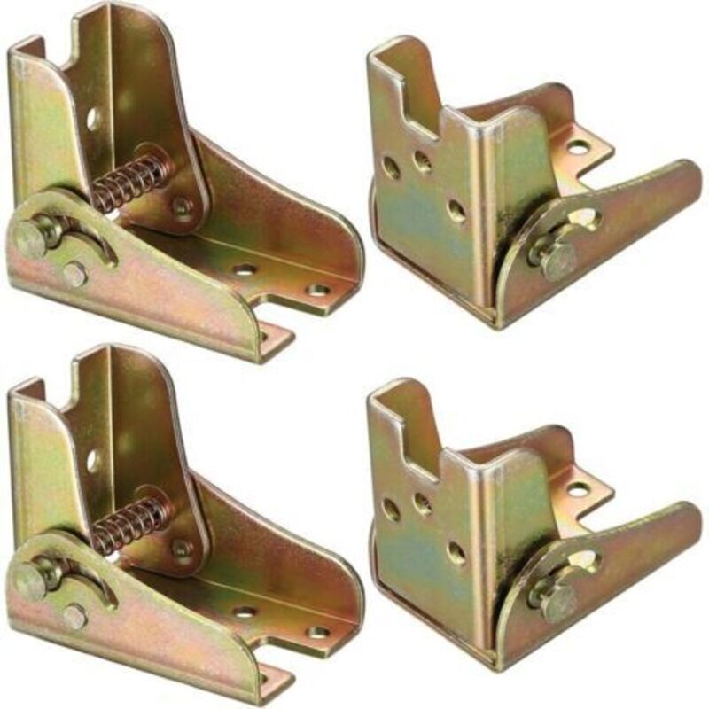4 X Rabattierbare Tischplatten Mit Verrouillage, Biegsamer 90-grad-tischplatte Mit Automatischer Verrouillage, Biegsamer Verrouillage-stütze, Rabattierbare Charnière Für Tischplatten, Stühle, Schrank