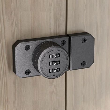 Zahlenschloss Aus Zinklegierung Für Schlüssellose Schränke, Schubladen Und Schließfächer (grau)