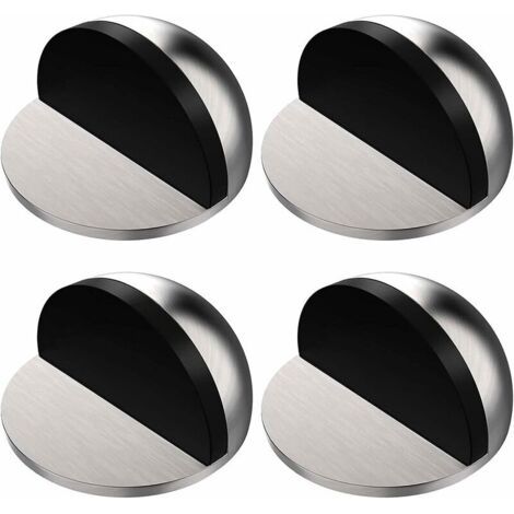 4 Stück Silberne Türstopper, Selbstklebende Türstopper, Edelstahl-türstopper Mit Aufklebern, Kein Bohren Erforderlich, Für Zuhause Und Büro