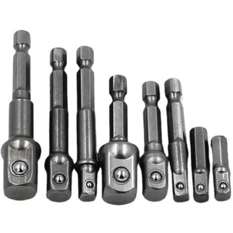 Pr-ersatzteil Für M.c. 8-teiliger Schraubendreher-verlängerungsstab, Chrom-vanadium-stahl, Sechskantschaft, Bohrer-set, Langlebiger Steckschlüssel-adapter Für Heimwerker