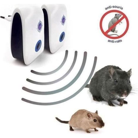 Sa07486-set Mit 2 Ultraschall-rattenschutzmitteln Gegen Mäuse Und Nagetiere I Ultraschallgerät Zur Bekämpfung Von Mäusen I Anti-mäuse I