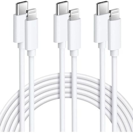 3er-pack Usb-c-auf-lightning-kabel, 2 M, Schnelles Iphone-laden, Mfi-zertifiziertes Iphone-usb-c-ladekabel Für Iphone 13 12 Mini A151