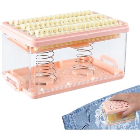 Reise-seifenetui, Seifenschale, Wäsche-seifen-etui Mit Bürste, Transparentes Abtropfgestell, Tragbares Wäsche-seifen-etui Mit Deckel Und Schäumender Rollenbürste Für Das Badezimmer