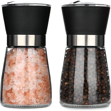 Moulins À Sel Et À Poivre, Viele 2 Moulins À Épices En Bouteilles De Glas, Ein Ideales Küchengerät