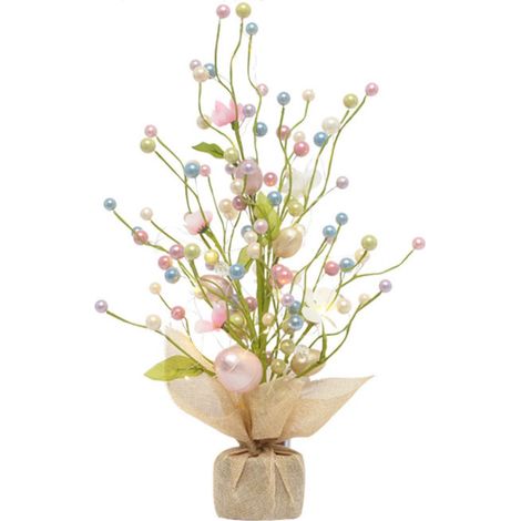 Pâques-dekoration Mit Led-leuchten, Tischmitte In Form Einer Pâques-form Von 45 Cm, Sockel Aus Jutestoff, Künstliche Pflanze Für Die Pâques-tischdekoration (farbe 3)