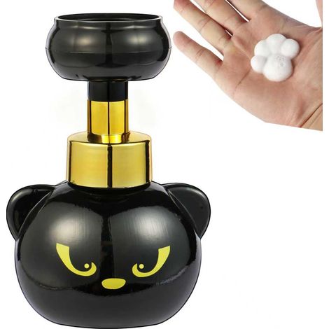 Vertreiber Von Mignon-mousse In Form Von Chat-paste, Pompe-mousse-flakon In Chat-noir-form