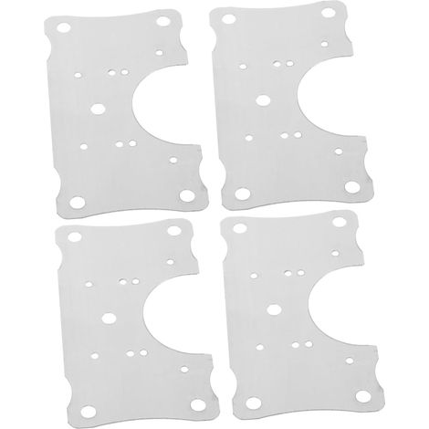4-teiliges Kit Zur Reparatur Von Charnières Aus Edelstahl Für Türen Von Möbeln, Plaques Zur Befestigung Von Charnières Für Schränke Und Plakate, Einfach Zu Installieren Und Widerstandsfähig