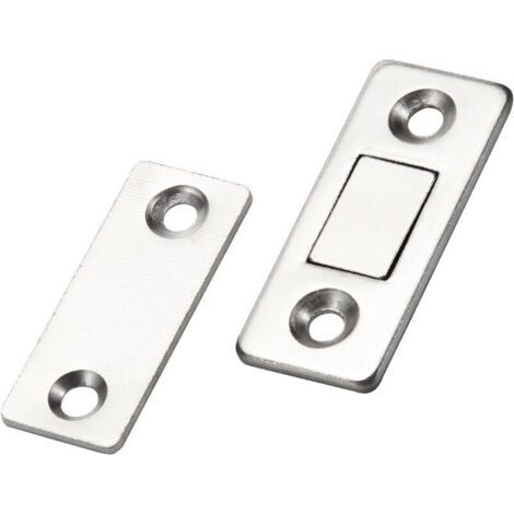 Magnetischer Schranktürschnäpper, Jiayi, 2 Stück, Ultradünner Metall-magnetschnäpper, Magnetischer Klebeverschluss, Starker Magnet Für Schiebetüren, Schubladen, Fenster, Schrank