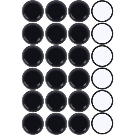 Möbelgleiter Mit 50 Mm Durchmesser, Selbstklebende Möbelgleiter, Schwarz, 24 Stück Selbstklebende Möbelgleiter, Geeignet Für Glatte Böden Und Teppiche
