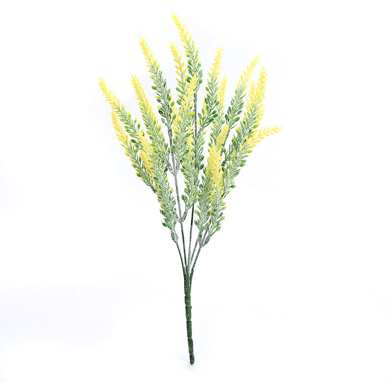 Set Mit 6 Künstlichen Gelben Lavendelblüten, Sonnige Und Fröhliche Dekoration, Flexible Stahlstiele, Provenzalische Atmosphäre, Leuchtendes Geschenk, Für Zuhause, Büro, Sommerhochzeit, Prinzendekorati