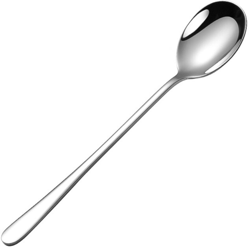 6 Stück Edelstahllöffel Mit Langem Griff Für Kaffee, Dessert, Joghurt Und Tee