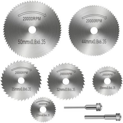 8-teiliges Hss-sägeblatt-set, Kreissägeblätter, Scheibenschleifer, Holztrennscheibe, Schleifscheiben, Mini-kreissägeblatt, Rotationssägeblätter, Für Holz, Kunststoff, Metall