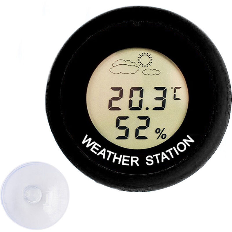 Lcd-anzeige Auf Dem Hygrometer-thermometer, Anzeige Der Luftfeuchtigkeit Im Deckel