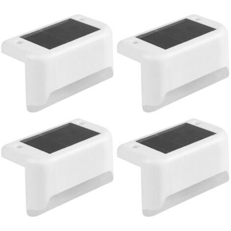 4 Stück Wasserdichte Led-solarleuchten Für Den Außenbereich Für Garten, Wanddekoration, Zaun, Treppen, Energiesparend, Langlebig, Ideal Für Wege, Garten, Zuhause –