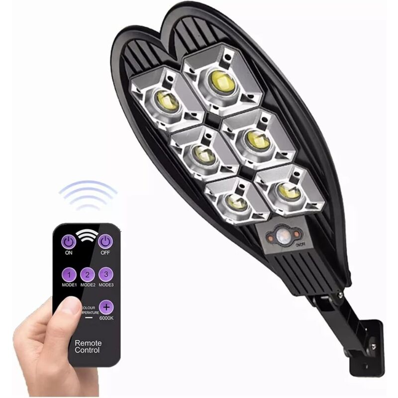108cob Wasserdichte Led-solarleuchte Mit Pir-fernbedienung, Bewegungsmelder, Solarlampe Für Die Sicherheit Von Gartenwänden