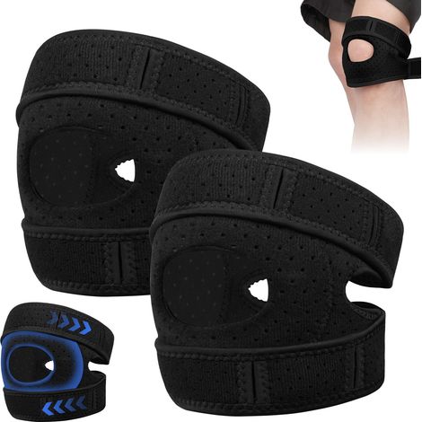 Genouillère Orthopédique, Stabilisator Rotierende Sehne Regulierbare 2 Teile, Für Coureurs, Tennis, Arthrose.s/m
