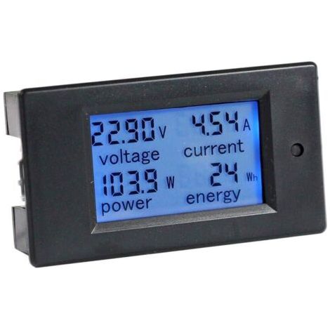 Voltmeter, Multimeter, Amperemeter, Voltmeter, Lcd-display, Mit Integriertem Shunt, Dc 6,5–100 V, 0–20 A
