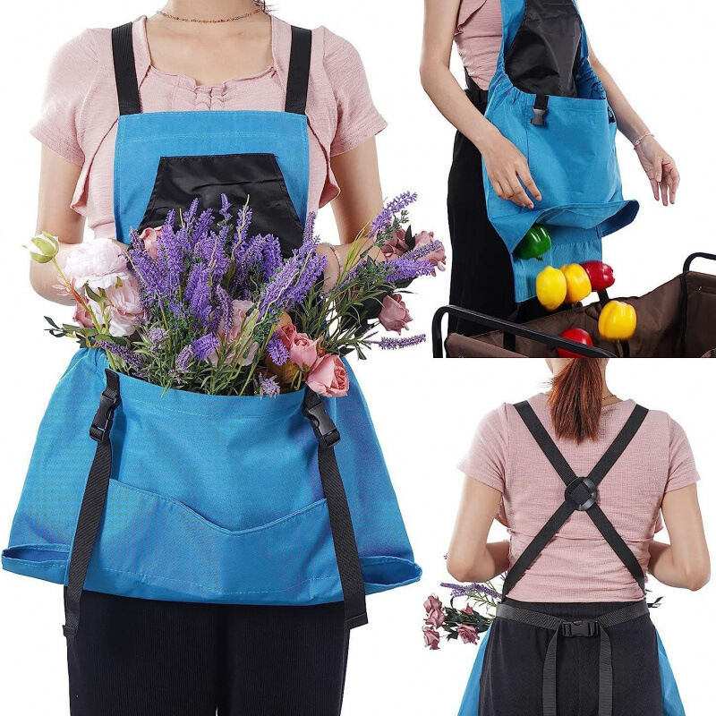 Gartenbau-pflückschürze Mit Großer Tasche (2-teiliges Set)