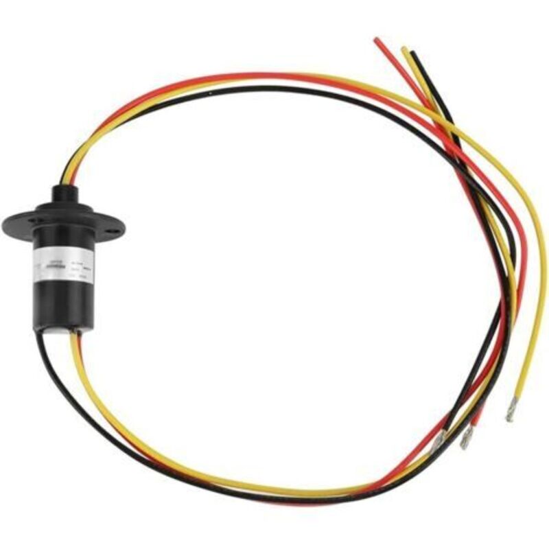 Collecteur Électrique Tournant, Collecteur D'Éolienne À 3 Fils 15a 0-600v 250 Tr/min Pour Éoliennes