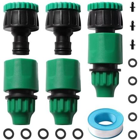 6 Stück G1/2 G3/4 Bis 8/12 Mm 4/7 Mm Mikro-bewässerungs-schnellverbinder Mikro-bewässerungsadapter Schnellkupplung Gartenschlauch Für Gartenbewässerungssystem