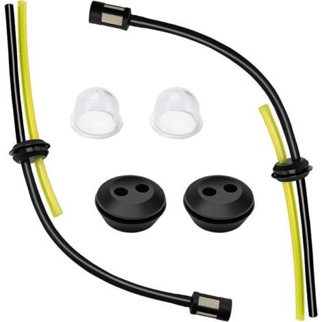 Voogenzek 2 Sets Universal-kraftstofffilter-set, Gummi-brennschneider-kraftstoffschlauch, Filter-primer-birne, Kraftstofftankdichtung, Für Rasentrimmer, Freischneider