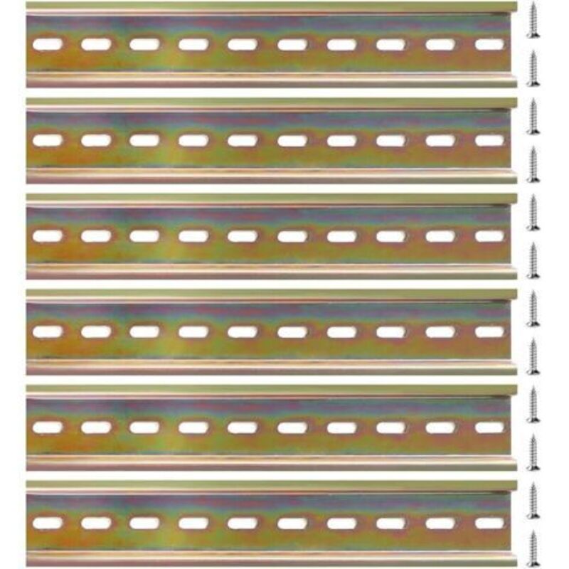 Din-schienen-u-förmige Montage, 12 Stück Schrauben Im Lieferumfang Enthalten, Für Din-schienenklemme Und Schütz, 35200 Mm, Legierter Stahl